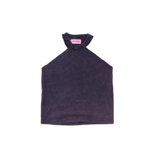 KK- Plum Purple Acid Wash Cut Tank